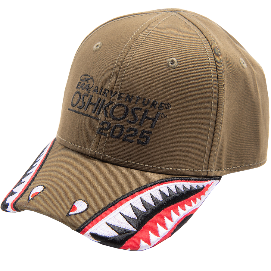 EAA Youth AirVenture Oshkosh 2025 P-40 Warhawk Shark Hat – Shop