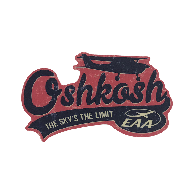 EAA Oshkosh Large Fuchsia Decal