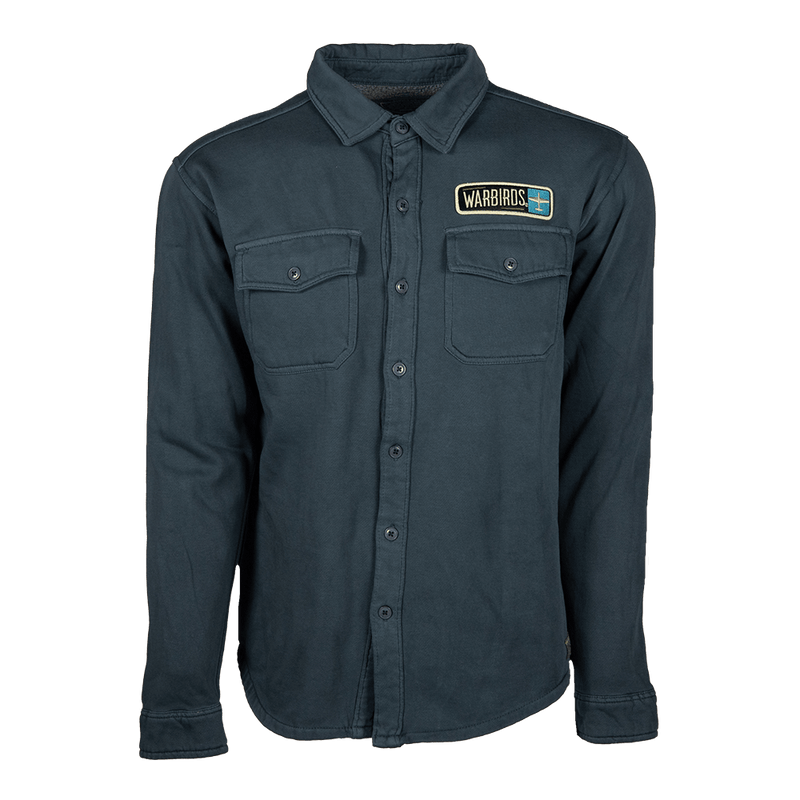 Shirt Button up Warbirds Embroidered Patch-WB