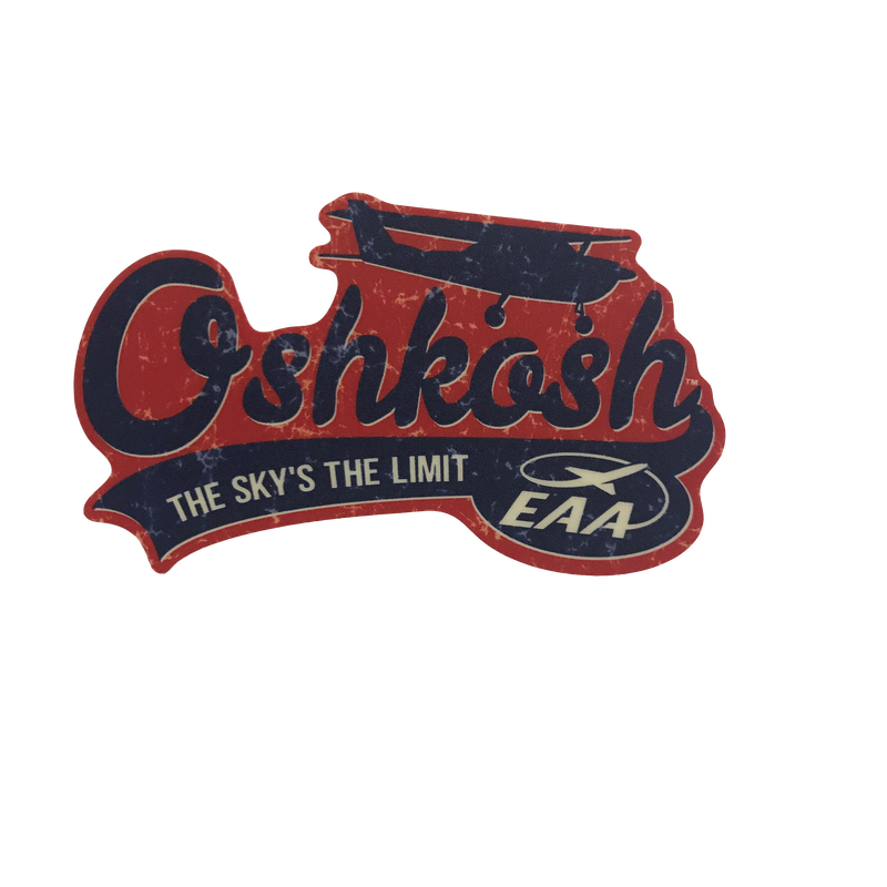 EAA Oshkosh Large Red Decal