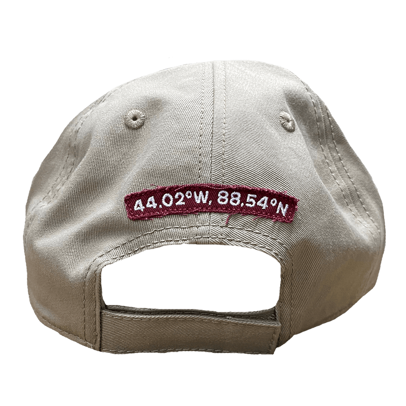 Cap Black, Khaki Red Patch Back Coordinates-WB