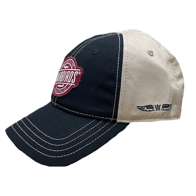 Cap Black, Khaki Red Patch Back Coordinates-WB