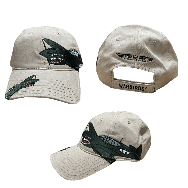 Cap Tan with Green P-40s-WB