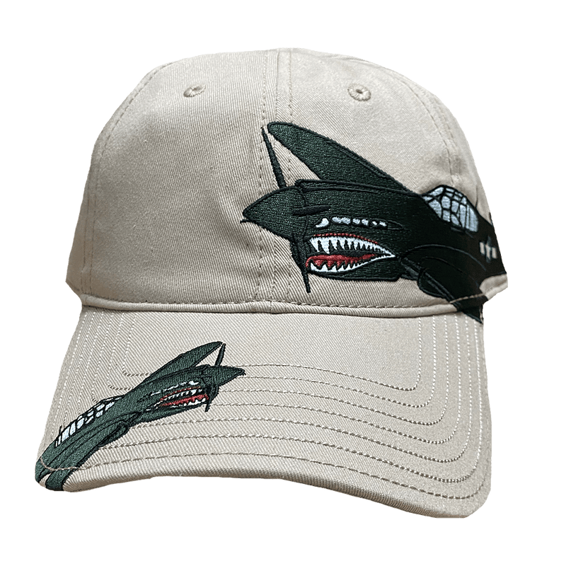 Cap Tan with Green P-40s-WB