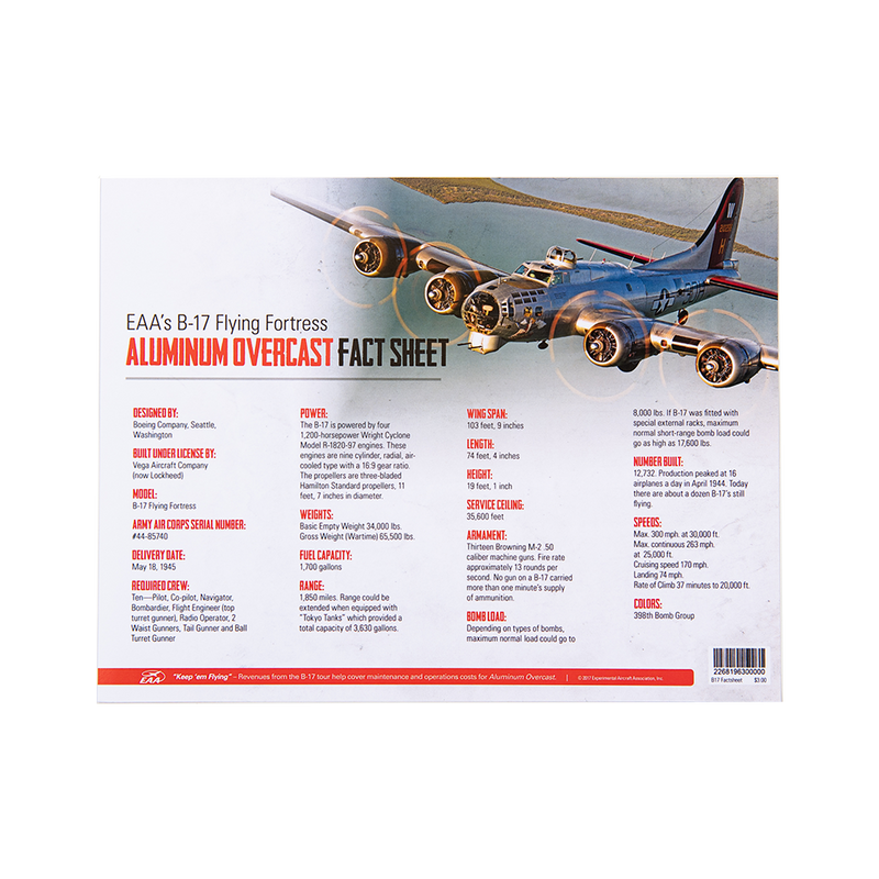 Factsheet B-17 Aluminum Overcast 8.5 x 11