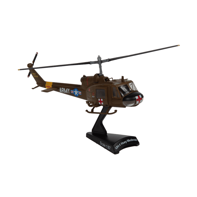 Postage Stamp UH-1 US Army Huey Medevac 1/87 Model
