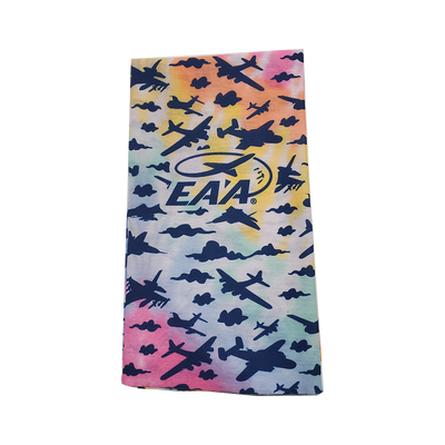 EAA Airplanes Tie Dye Headwrap/ Neck Gaiter