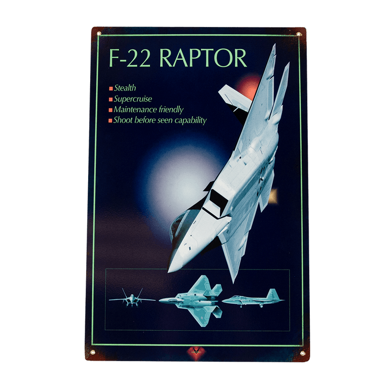 Sign F-22 Raptor - RG964 - WB