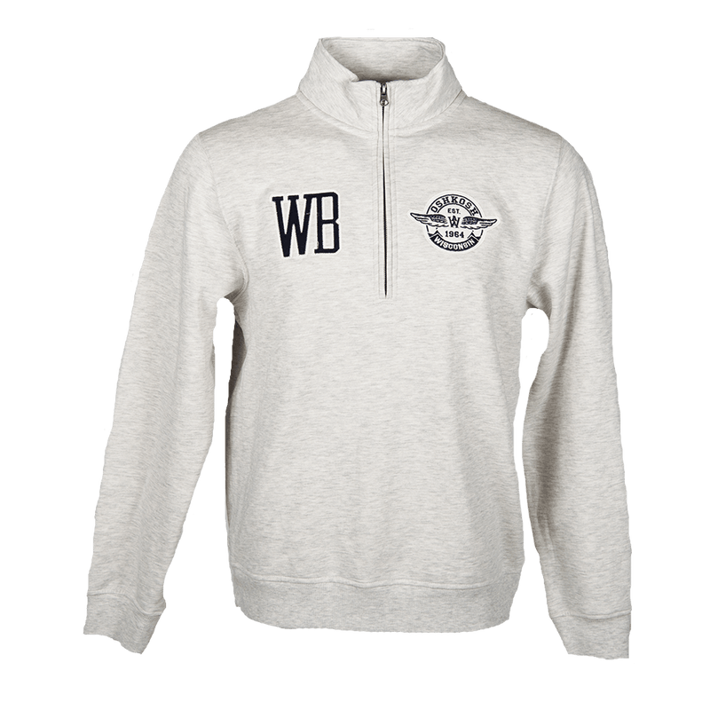 Sweatshirt Qtr Zip WB Oshkosh with Wings Logo-WB