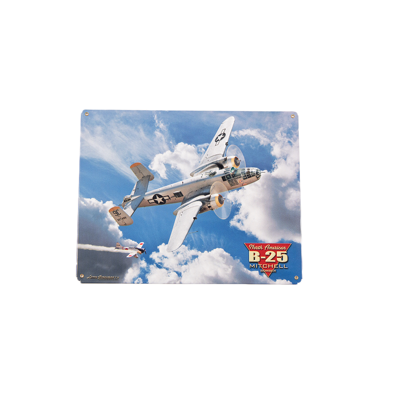 Rectangle B-25 Mitchell Metal Sign