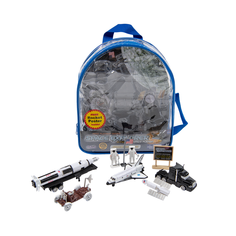 Space Explorer 10-Piece Backpack Playset