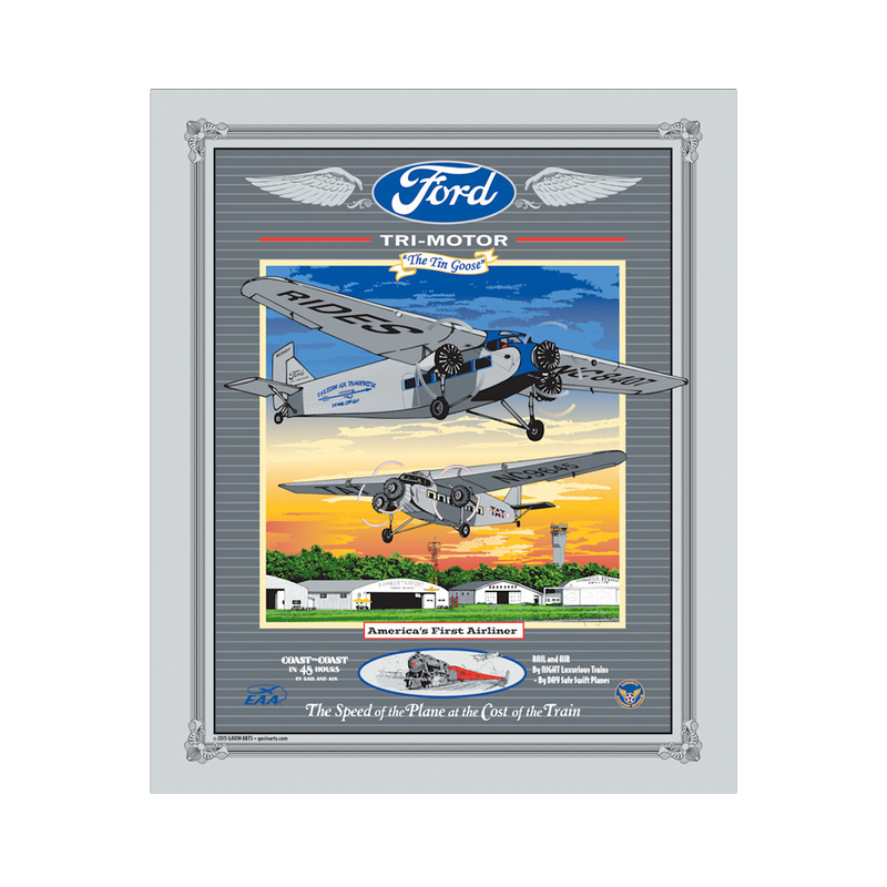 Ford & Liberty Ford Tri-Motor 29"x18" Poster