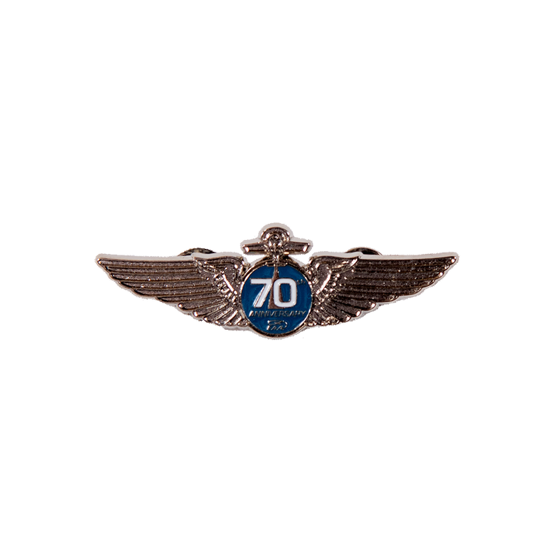 EAA 70 Year Anniversary Wings Pin