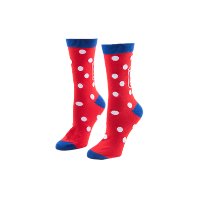 Rosie The Riveter Polka Dot Socks