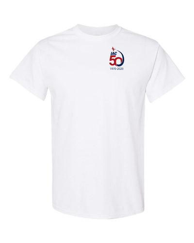 IAC 50th Anniversary White  Short Sleeve Tshirt