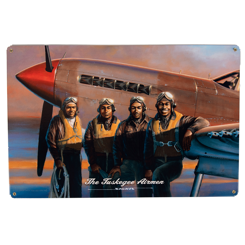 The Tuskegee Airmen Metal Sign
