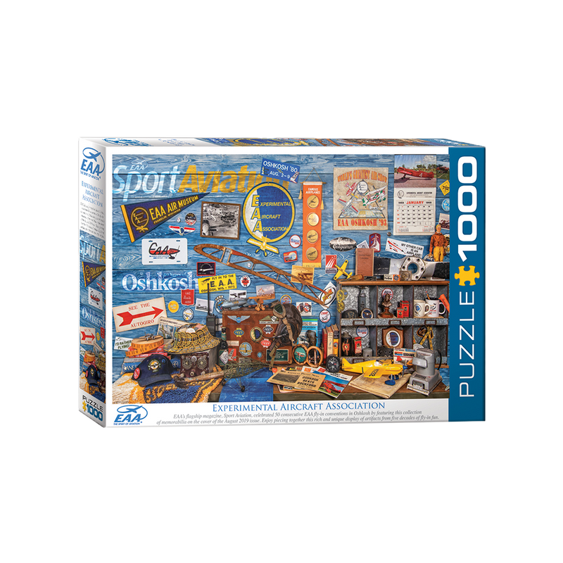 Over The Past 50 Years Sport Aviation Collage 1000-Piece Puzzle