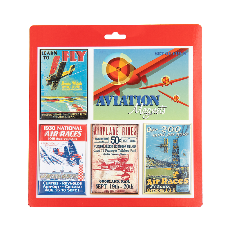 Vintage Aviation Advertisement Sign Magnets