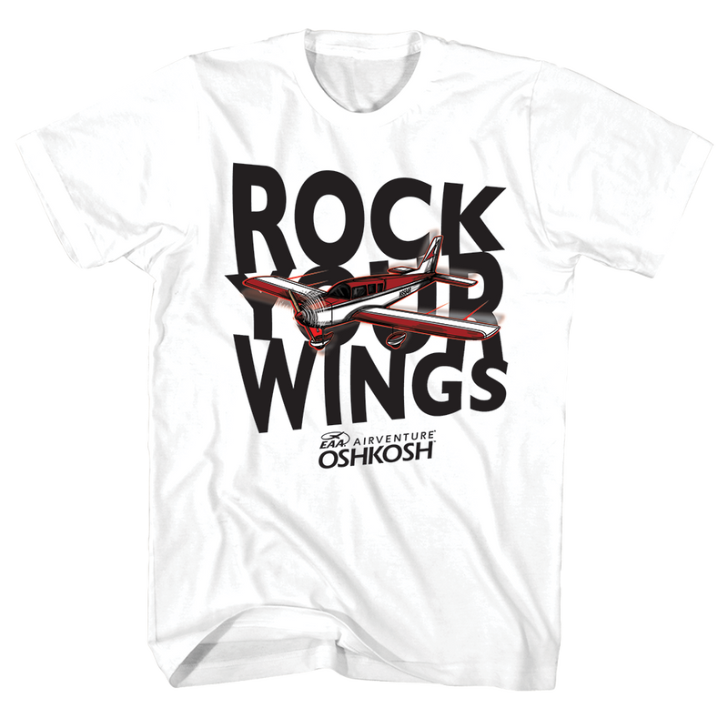 EAA AirVenture Rock Your Wings T-Shirt in White