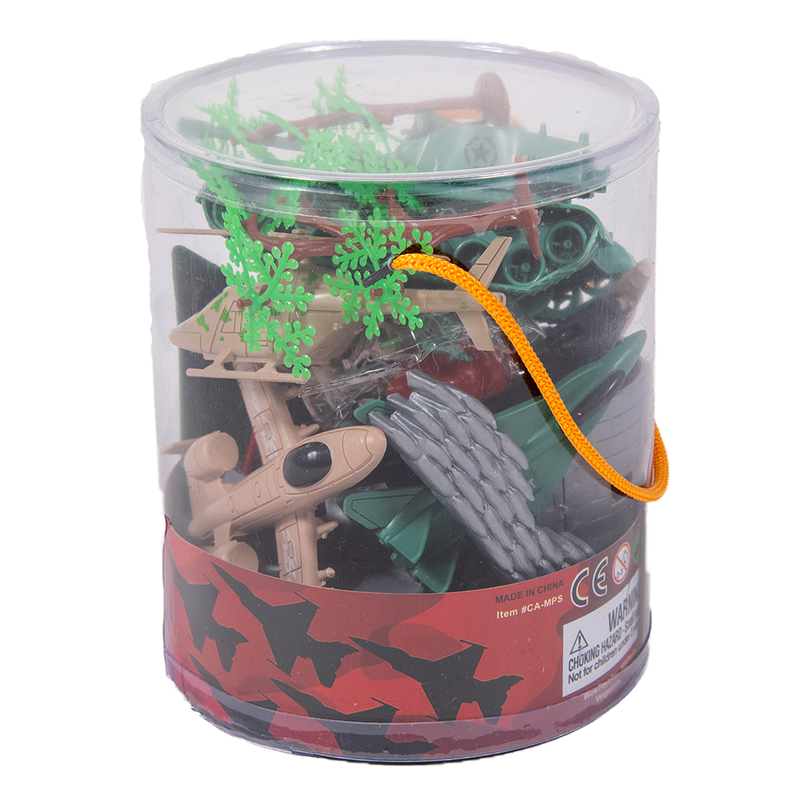 Deluxe Military Playset Toy Bucket