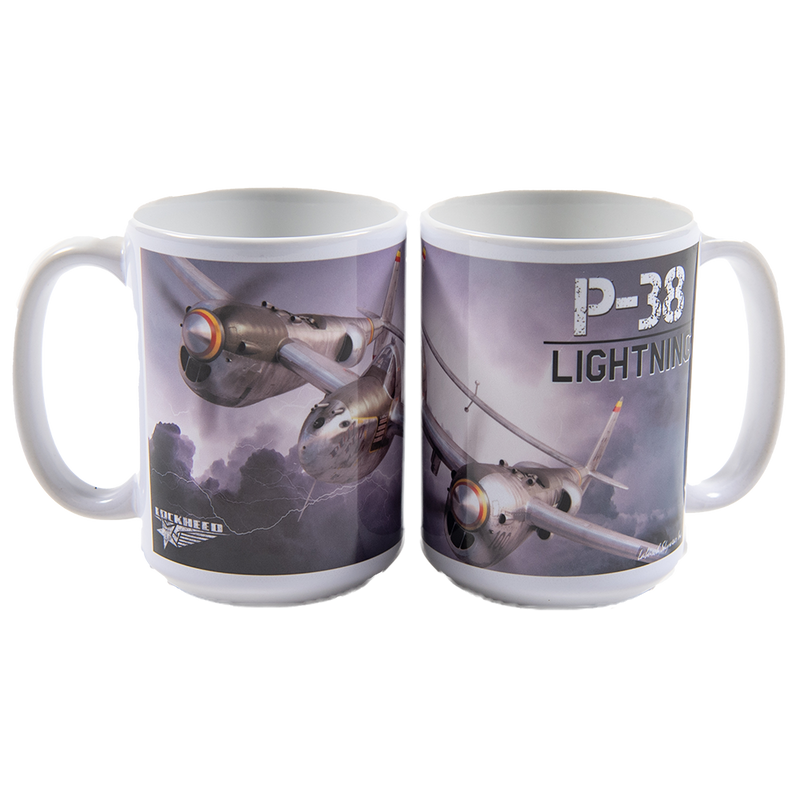 P-38 Lightning Ceramic Mug