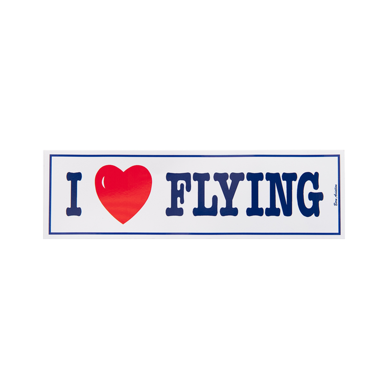 I Love Flying Bumper Sticker