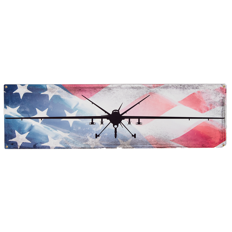 MQ-9 Reaper American Flag Sign