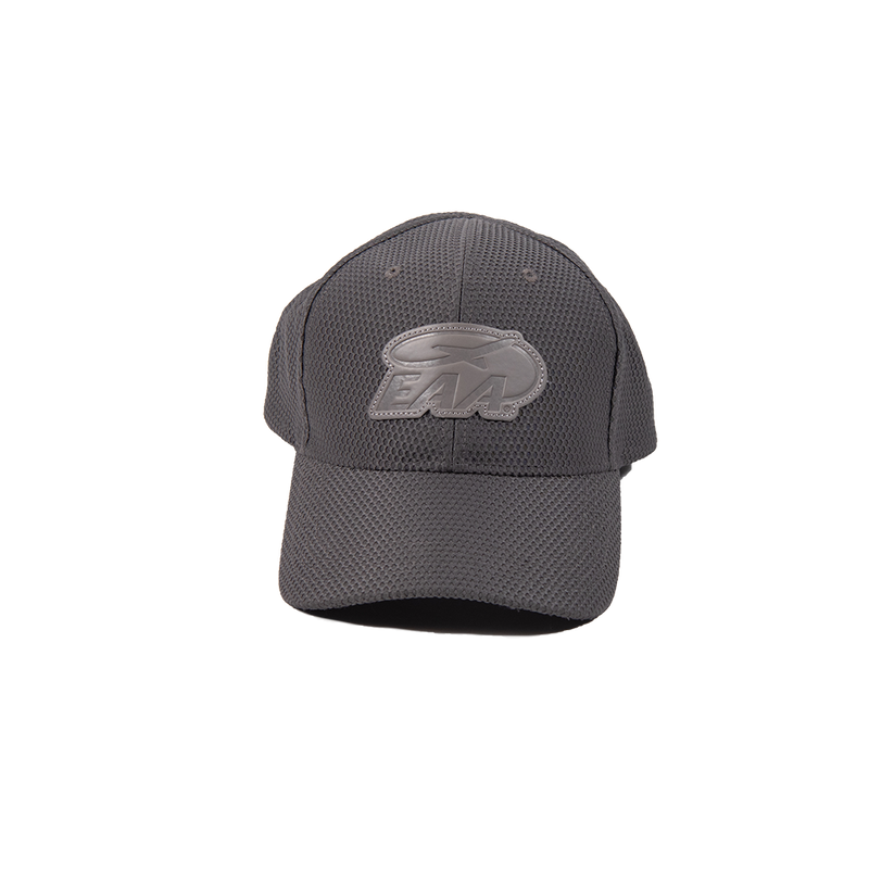 EAA Leather Patch Hat in Textured Grey