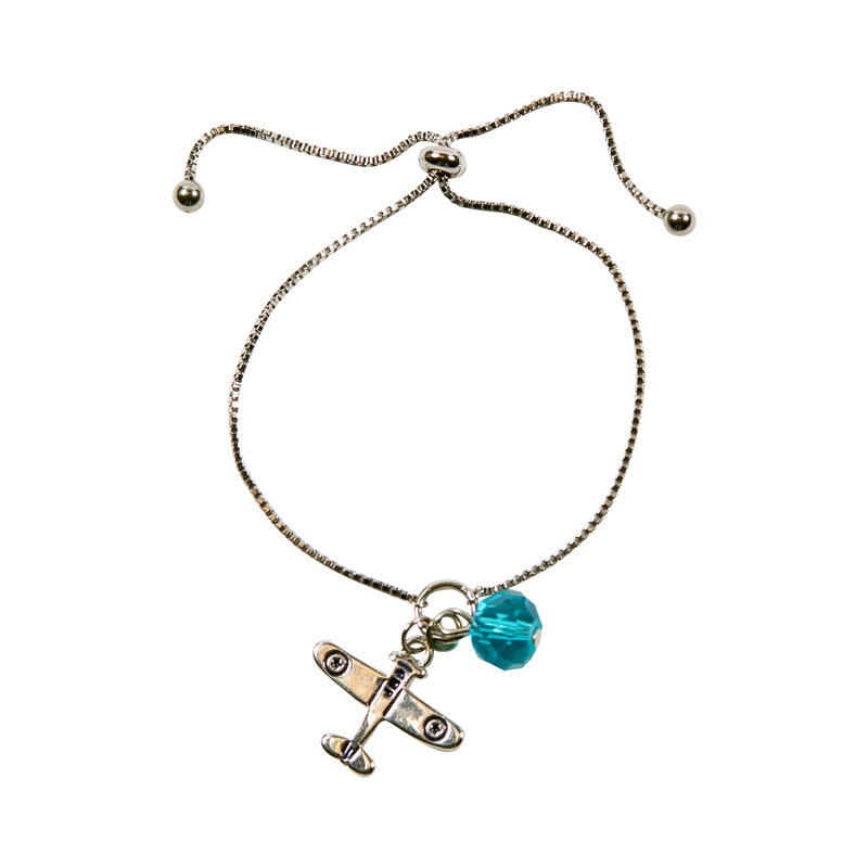 Airplane Lariat Bracelet
