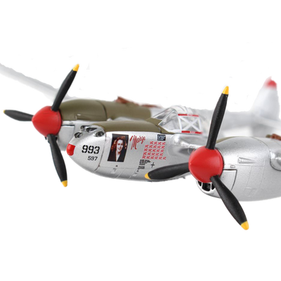 Postage Stamp P-38J Lightning Marge 1/115 Model