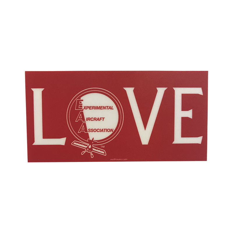 EAA Heritage LOVE Large Decal in Red and White
