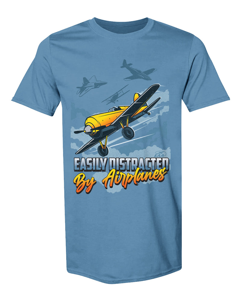 EAA Easily Distracted by Airplanes T-Shirts
