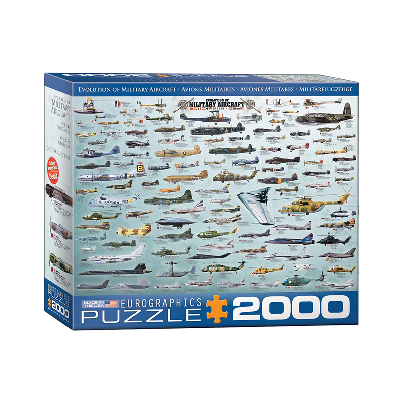 Evolution of Military Aircraft 2000-Piece Puzzle