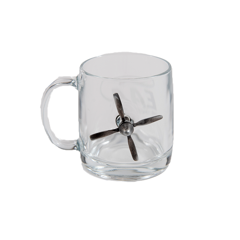 EAA BenShot Airplane Propeller Glass Mug