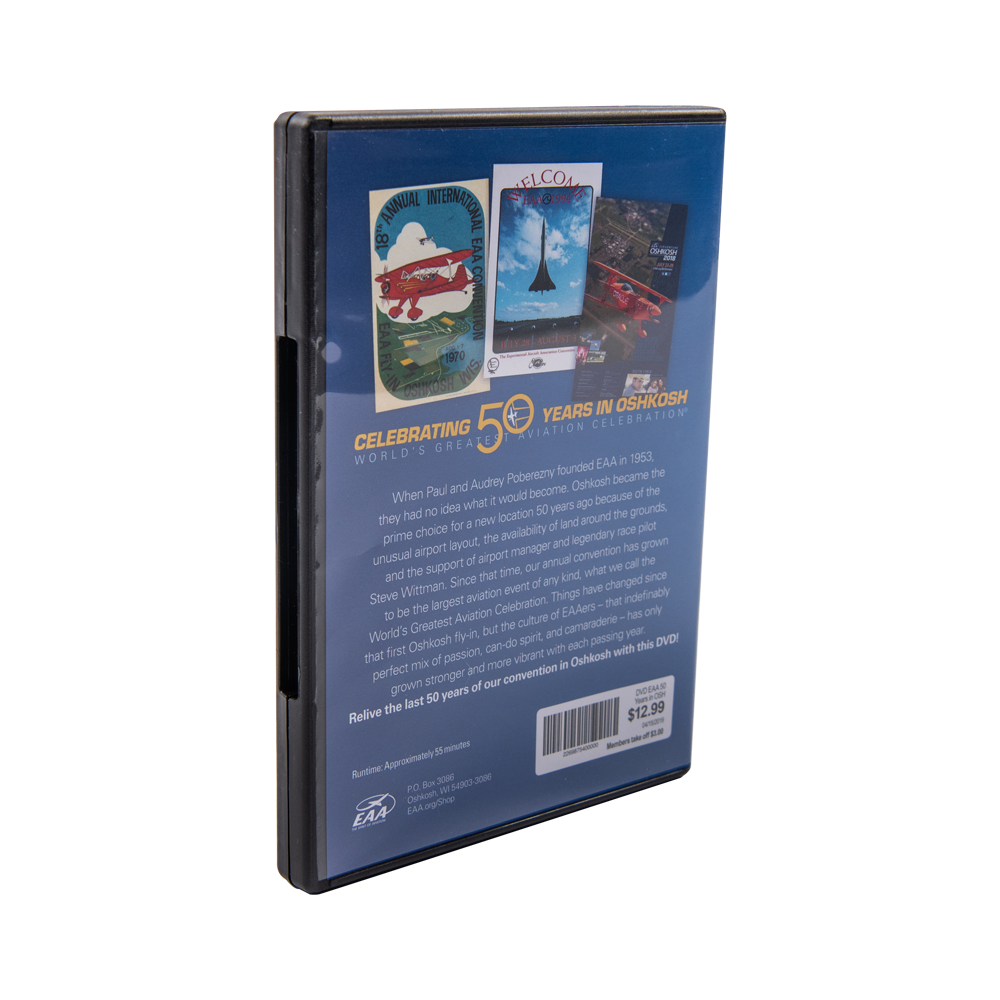 Celebrating 50 Years in Oshkosh DVD – Shop EAA Merchandise