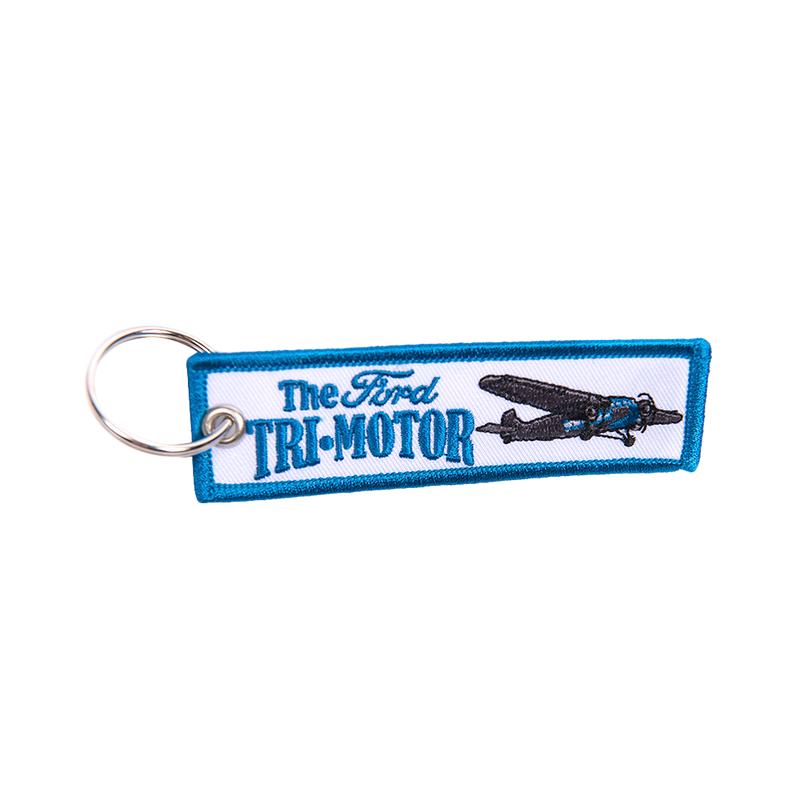 Ford Tri-Motor Embroidered Keychain