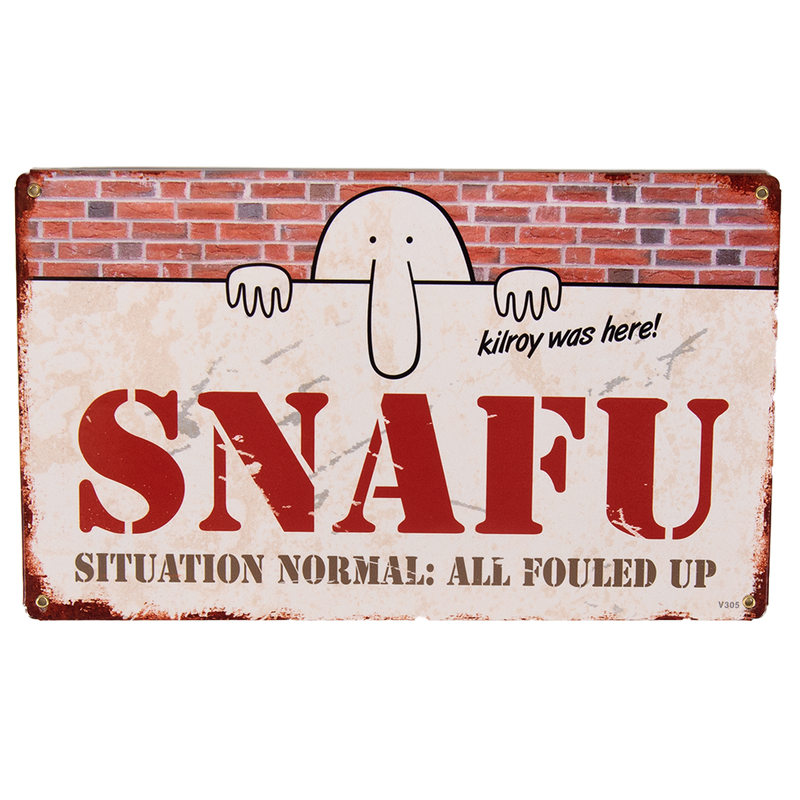 SNAFU Sign