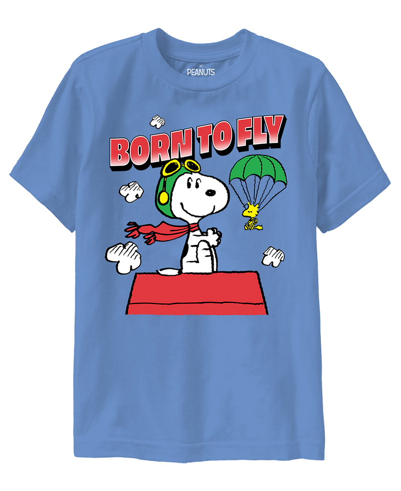 Tshirt Snoopy Born to Fly