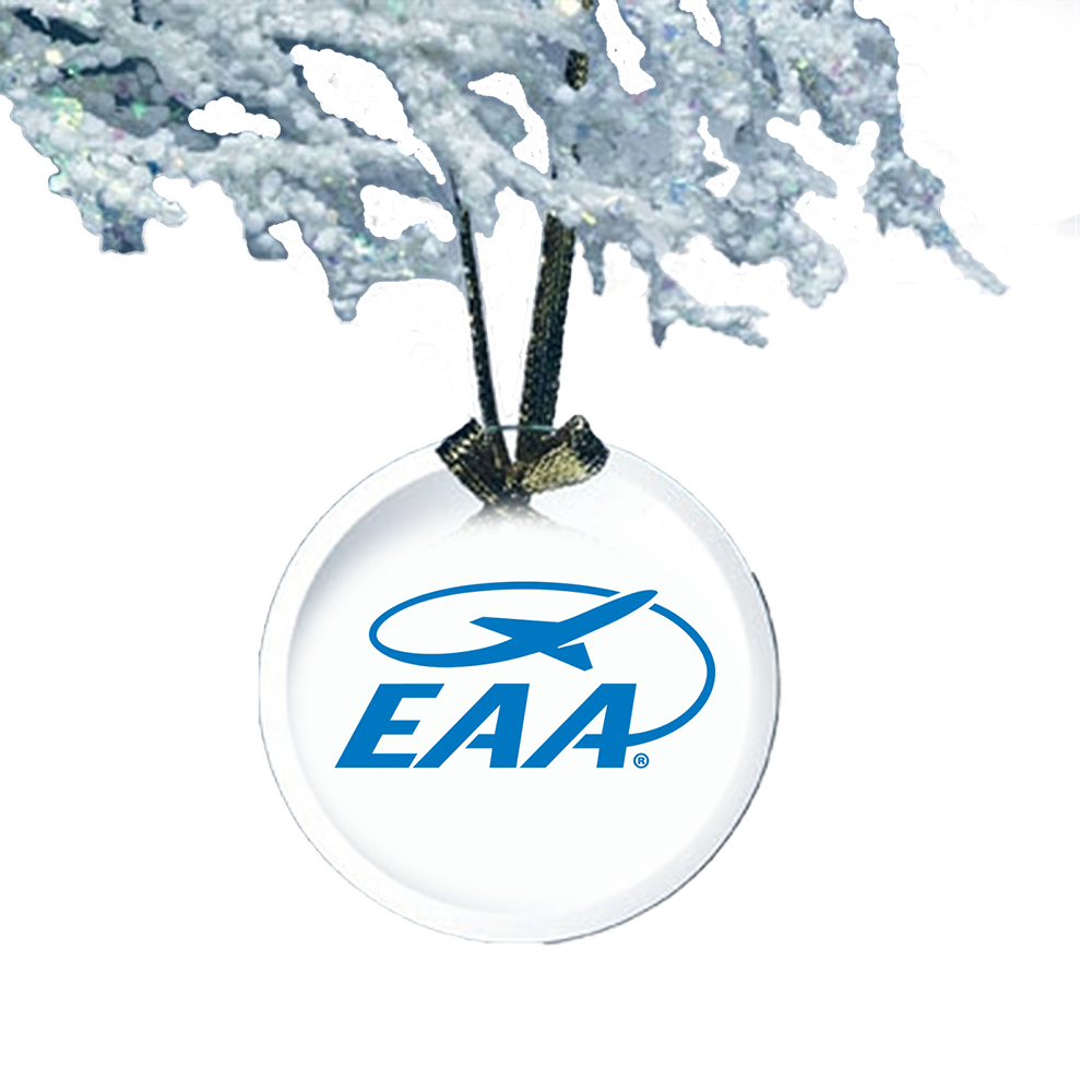 Ornament - Glass with EAA Logo – Shop EAA Merchandise