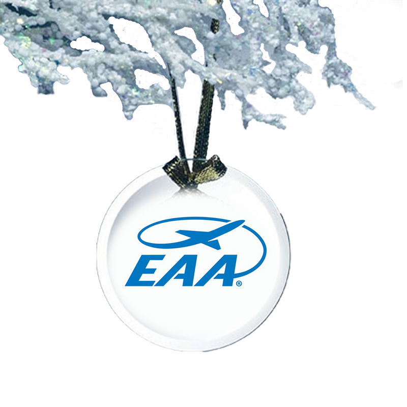 Ornament - Glass with EAA Logo – Shop EAA Merchandise